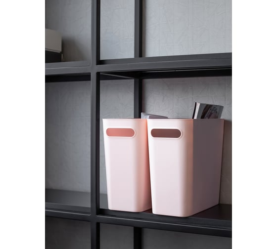 Пластиковый контейнер для хранения BIRD HOUSE розовый B0172