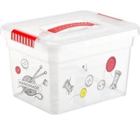 Ящик-органайзер FunBox Хобби Handmade 5 л с ручкой 6 вставок органайзер S + лоток S 00000047014