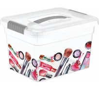 Ящик-органайзер для косметики FunBox 5 л с ручкой лоток органайзер S 00000050025