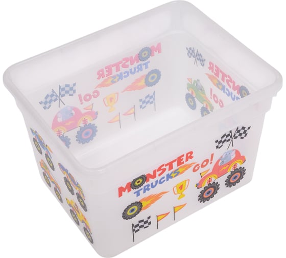 Ящик для хранения FunBox KIDS BOX с ручкой МАШИНКИ 5 л 00000050020