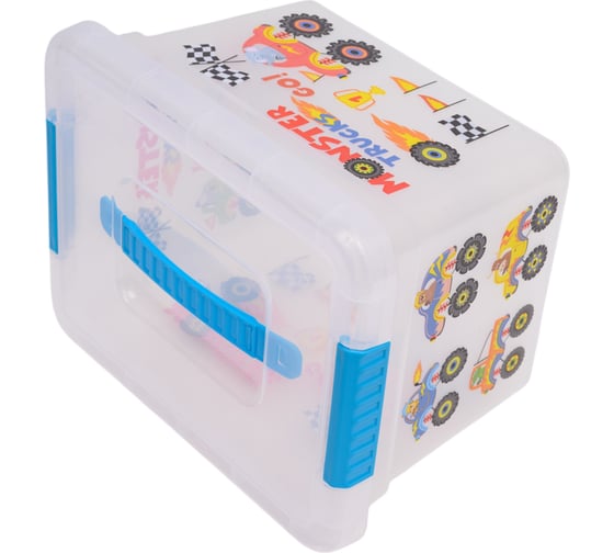 Ящик для хранения FunBox KIDS BOX с ручкой МАШИНКИ 5 л 00000050020