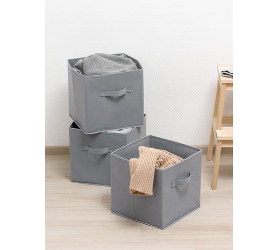 Ящик для хранения BIRD HOUSE тканевый, 3 шт. A2910