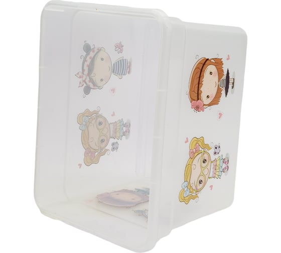 Ящик для хранения FunBox KIDS BOX с ручкой ДЕВОЧКИ 5 л 00000050023