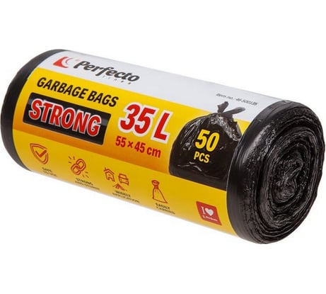 Пакеты для мусора Strong 35 л, 50 шт PERFECTO LINEA 46-500135