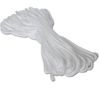 Вязано-плетенный шнур (ПП, 4 мм, хозяйственный, белый, 50 м) Tech-Krep 139936