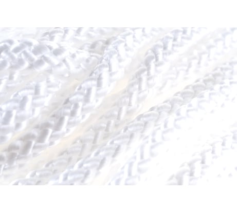 Плетеный шнур Tech-Krep ПП, 10 мм, эргономичный, 16-прядный, белый, 20 м 140349