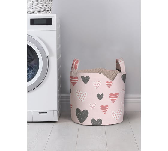Корзина для хранения вещей JOYARTY Ассорти из сердечек 35x35 см gaba_422721_S