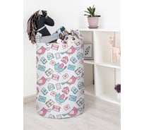 Корзина для игрушек JOYARTY Птички с письмом 40x60 см toba_422723_L