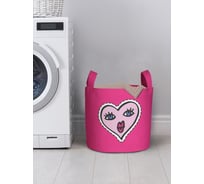 Корзина для хранения вещей JOYARTY Сердце 35x35 см gaba_422701_S