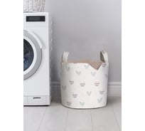 Корзина для хранения вещей JOYARTY Сердце в полоску 35x35 см gaba_422625_S