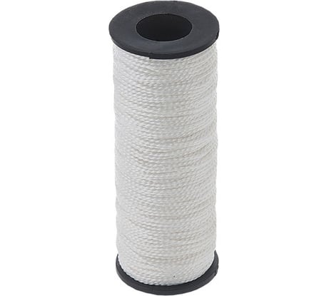 Нить крученая ПП 1,3 мм двухпрядная, белая Zitar 50 м 139901