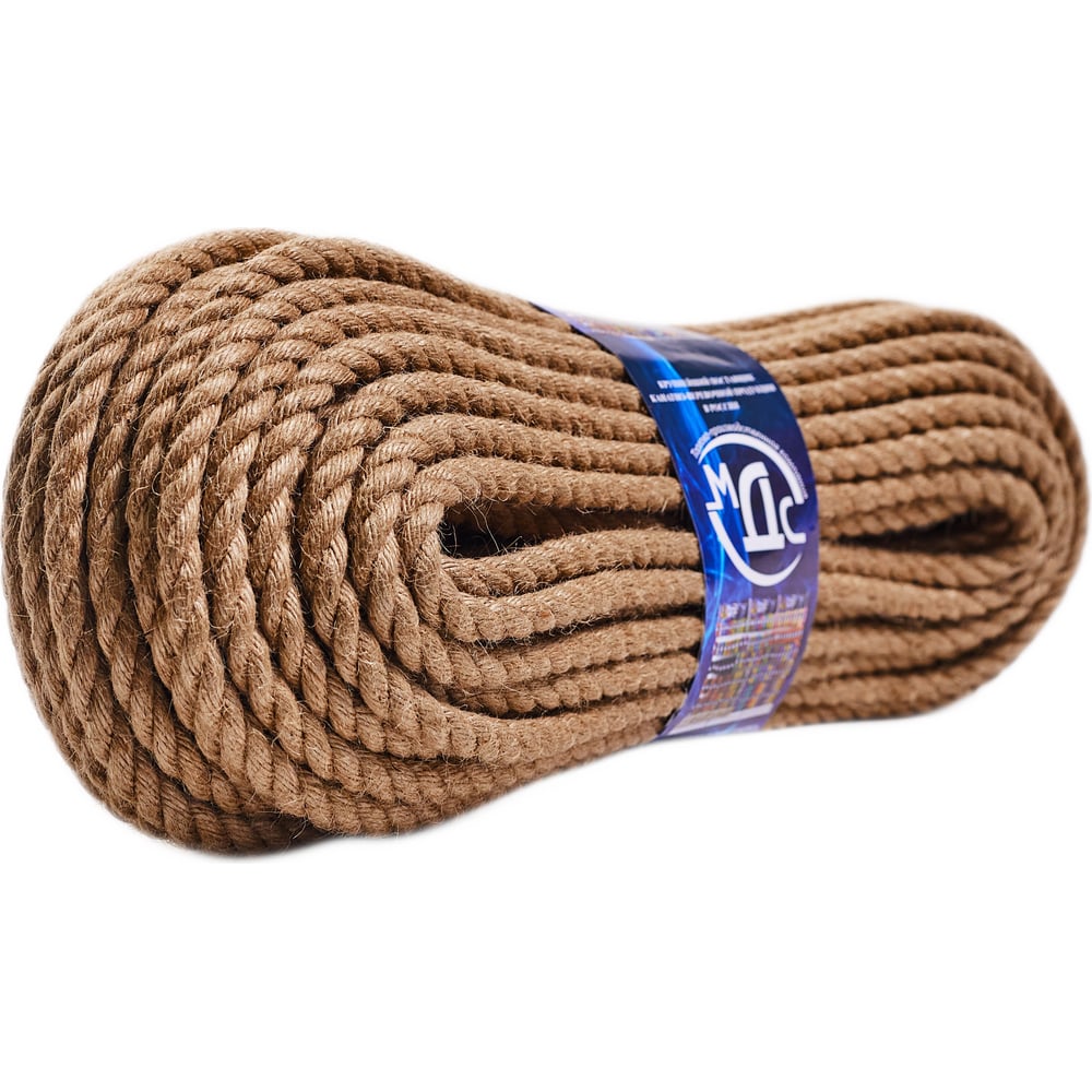 Джутовый канат ТОРГОВО-ПРОИЗВОДСТВЕННАЯ КОМПАНИЯ МДС 10 мм, 50 м ...
