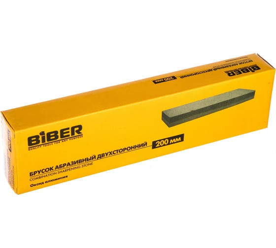 Брусок наждачный двухсторонний, 200 мм Biber 70692 тов-080380
