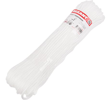 Шнур с сердечником 7мм 50м (белый) REXANT 77-1750-1
