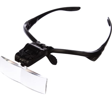 Лупа налобная, 3.5x (очки) с подсветкой (2 LED) Pro Legend PL4405
