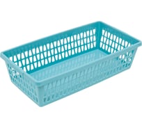 Корзина для хранения Martika Велетта 21x11x5 см, бирюзовая С711БИР