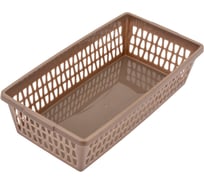 Корзина для хранения Martika Велетта 21x11x5 см, коричнево-серая С711КСЕР