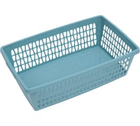Корзина для хранения Martika Велетта 34x21x10 см, бирюзовая С713БИР