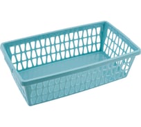 Корзина для хранения Martika Велетта 25x14x7 см, бирюзовая С712БИР
