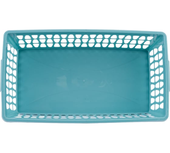 Корзина для хранения Martika Велетта 25x14x7 см, бирюзовая С712БИР