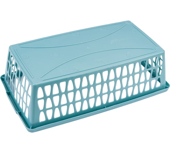 Корзина для хранения Martika Велетта 25x14x7 см, бирюзовая С712БИР