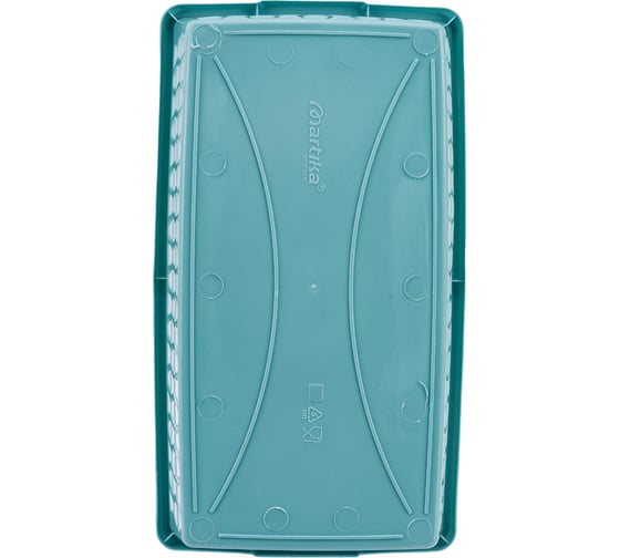 Корзина для хранения Martika Велетта 25x14x7 см, бирюзовая С712БИР