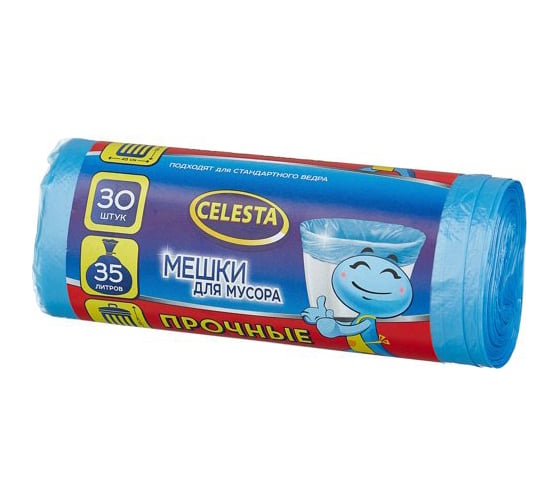 Мешки для мусора прочные (30 шт; 35 л; синие) Celesta 2558 1
