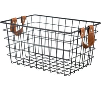 Корзина для хранения Bergenson Bjorn Benoy, 31x21x16 см, черная BB000085