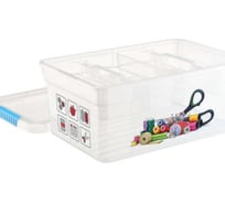 Ящик-органайзер FunBox Хобби Handmade 10л с ручкой 2 лотка S 00000047021