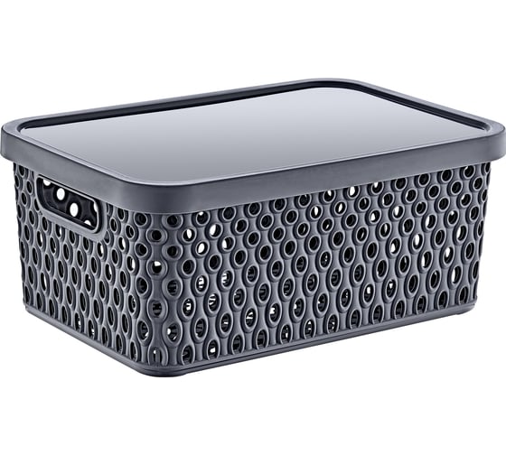 Корзина с крышкой KATRE 4,5л Anthracite.арт. TURAN TRN-178-Anthr 1