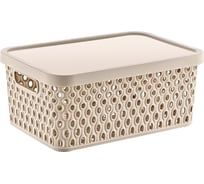 Корзина с крышкой KATRE Latte 12 л, арт. TURAN TRN-179-Latte