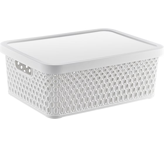 Корзина с крышкой KATRE 4,5л White, арт. TURAN TRN-178-White