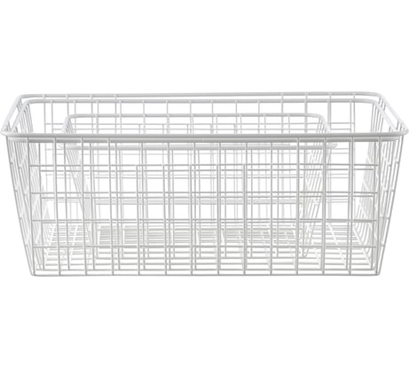 Корзина для хранения Bergenson Bjorn Mina, 28x22,5x12,5 см, белая HF-MN-BSKT-MT-WH-S