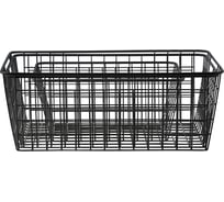 Корзина для хранения Bergenson Bjorn Mina, 28x22,5x12,5 см, черная HF-MN-BSKT-MT-BLK-S