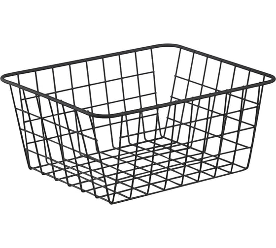 Корзина для хранения Bergenson Bjorn Mina, 28x22,5x12,5 см, черная HF-MN-BSKT-MT-BLK-S