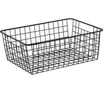 Корзина для хранения Bergenson Bjorn Mina, 40x29x15 см, черная HF-MN-BSKT-MT-BLK-L