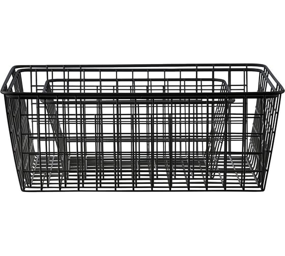 Корзина для хранения Bergenson Bjorn Mina, 40x29x15 см, черная HF-MN-BSKT-MT-BLK-L