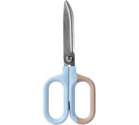 Ножницы DELI Nusign, офисные, 180 мм, титановое покрытие, сталь, синие ENS055-BL