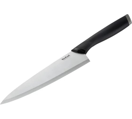 Кухонный нож TEFAL K2213204 2100121737 стальной универсальный лезвие 200 мм прямая заточка серебристы 1841208