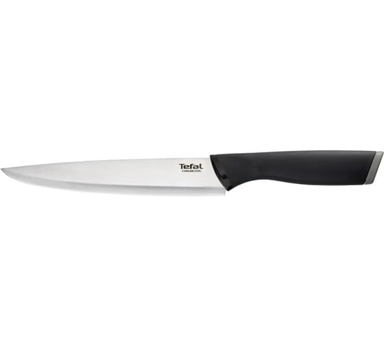 Кухонный нож TEFAL K2213704 2100121731 стальной универсальный лезвие 200 мм прямая заточка серебристый 1839875