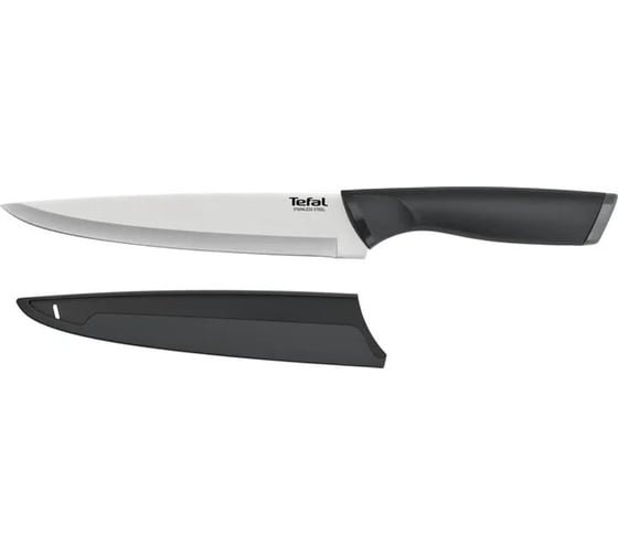 Кухонный нож TEFAL K2213704 2100121731 стальной универсальный лезвие 200 мм прямая заточка серебристый 1839875