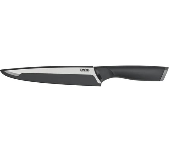 Кухонный нож TEFAL K2213704 2100121731 стальной универсальный лезвие 200 мм прямая заточка серебристый 1839875