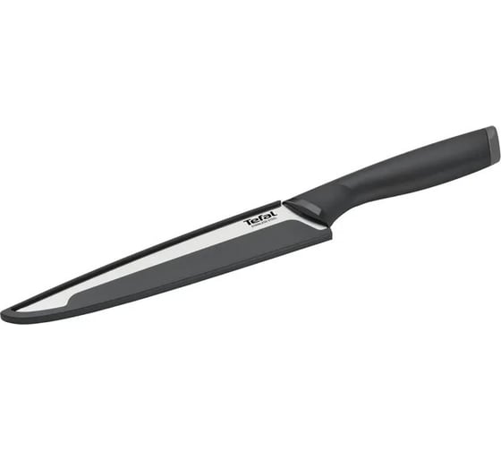 Кухонный нож TEFAL K2213704 2100121731 стальной универсальный лезвие 200 мм прямая заточка серебристый 1839875