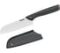 Кухонный нож TEFAL K2213604 2100121739 стальной сантоку лезвие 120 мм прямая заточка серебристый/черный 1839884 5