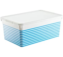 Ящик для хранения FunBox Deco 10 л, полоска 00000048346