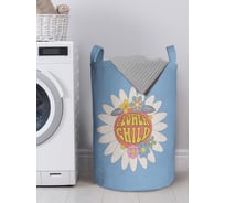 Корзина для белья в ванную, органайзер для хранения вещей JOYARTY Дитя цветов 60x40 см gaba_423874_L