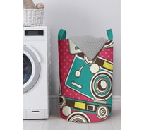 Корзина для белья в ванную, органайзер для хранения вещей JOYARTY Винтажный фотоаппарат 60x40 см gaba_423749_L