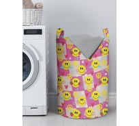 Корзина для белья в ванную, органайзер для хранения вещей JOYARTY Smiling face 60x40 см gaba_423257_L