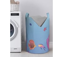 Корзина для белья в ванную, органайзер для хранения вещей JOYARTY Морской мир 60x40 см gaba_423249_L