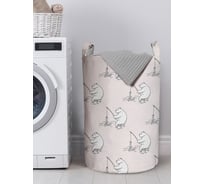 Корзина для белья в ванную, органайзер для хранения вещей JOYARTY Мишка рыбак 60x40 см gaba_423842_L